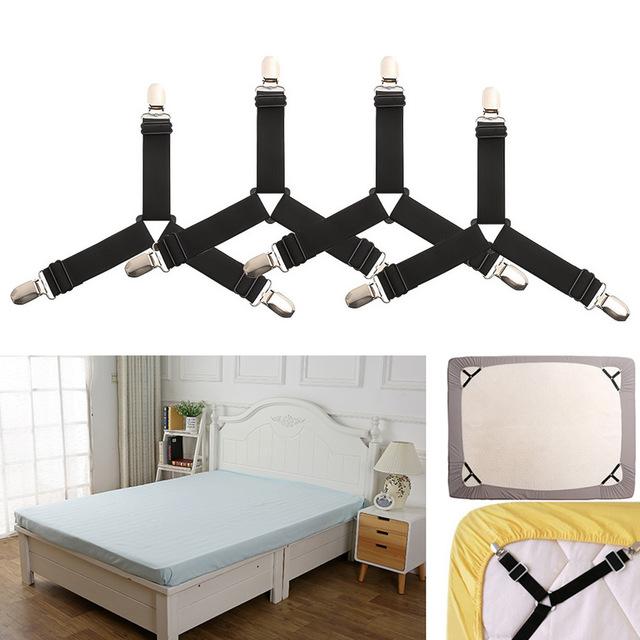 HoldTight - 4 Piece Elastic Bed Sheet Clips | Stornfield