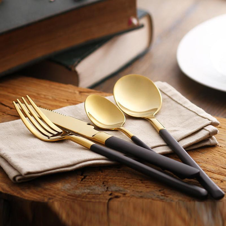 Hemingway Black/Gold Silverware | Stornfield