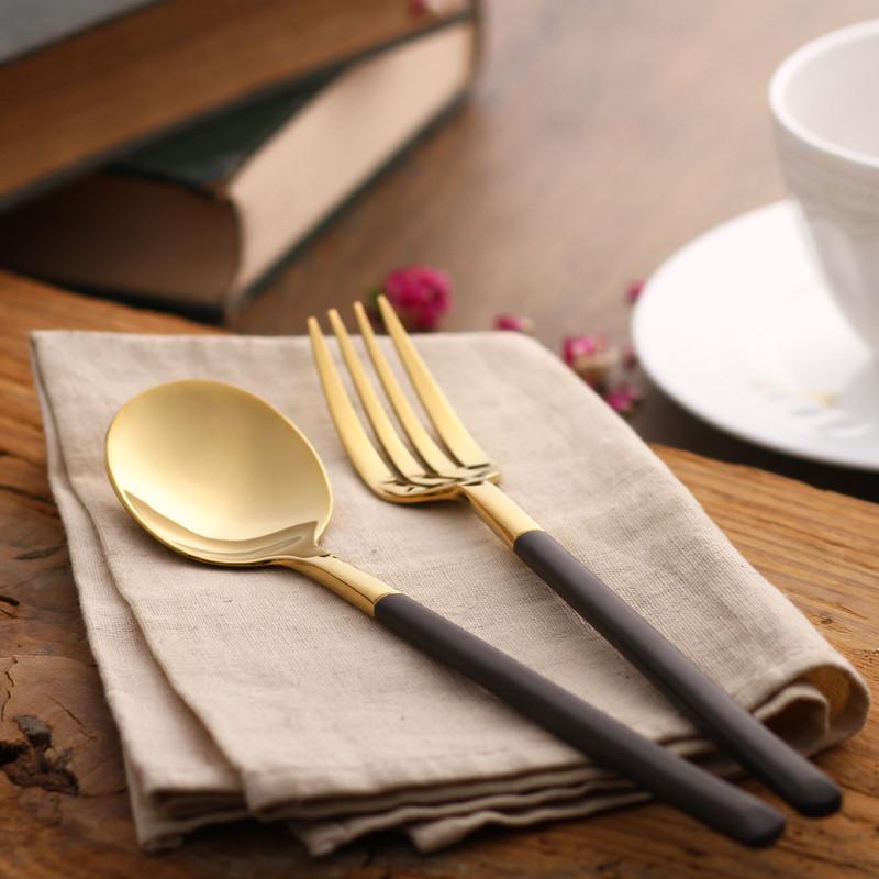 Hemingway Black/Gold Silverware | Stornfield