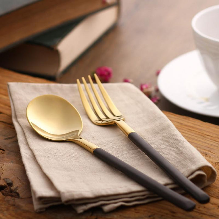 Hemingway Black/Gold Silverware | Stornfield