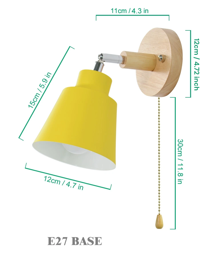 Stornfield | Collin Rotatable Wall Sconce with Pull Switch