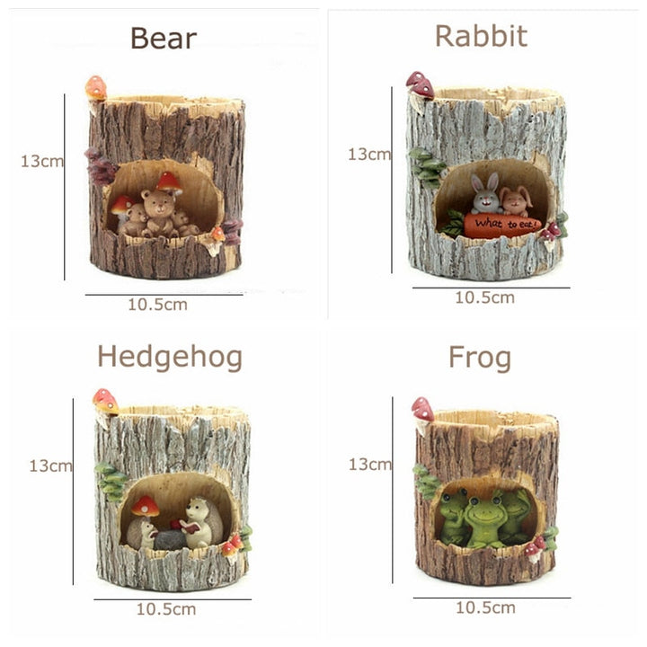 Creative Animal Life Resin Flower Pots | Stornfield