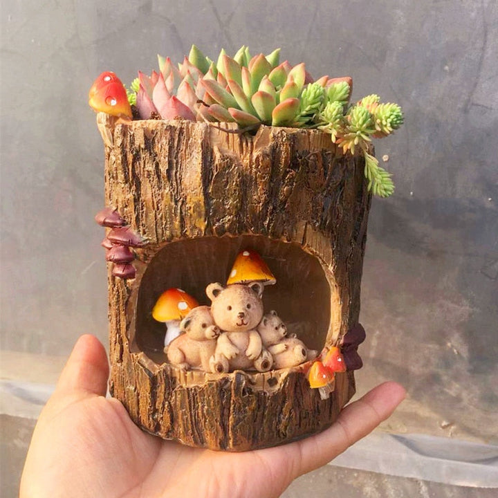 Creative Animal Life Resin Flower Pots | Stornfield