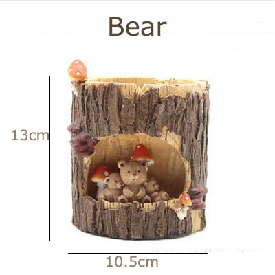 Creative Animal Life Resin Flower Pots | Stornfield