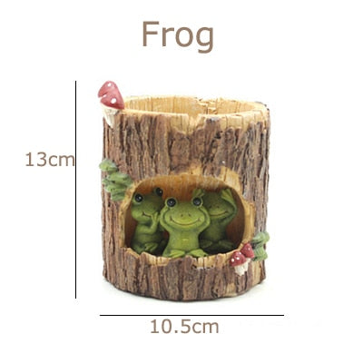 Creative Animal Life Resin Flower Pots | Stornfield