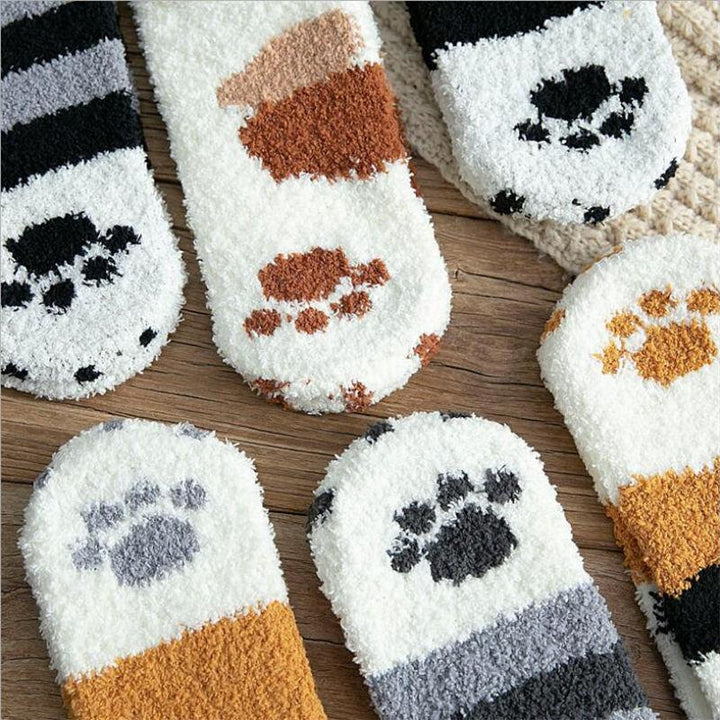 Winter Cat Claws Warm Sleep Floor Socks | Stornfield