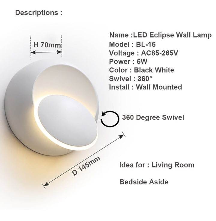 Stornfield | 360 LED Wall Sconce