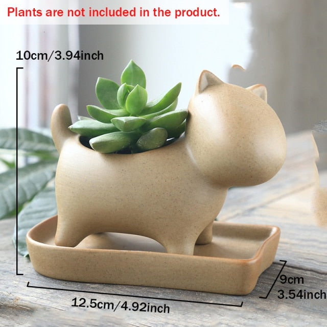 Elephant Minimal Ceramic Flower Pot | Stornfield