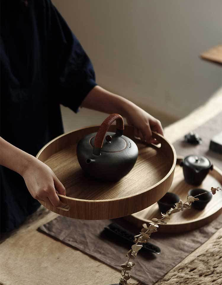 Stornfield | Thin Wooden Round Serving Trays