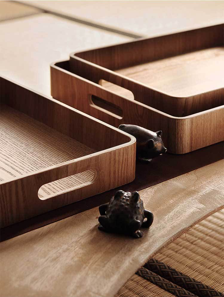 Stornfield | Thin Wooden Round Serving Trays