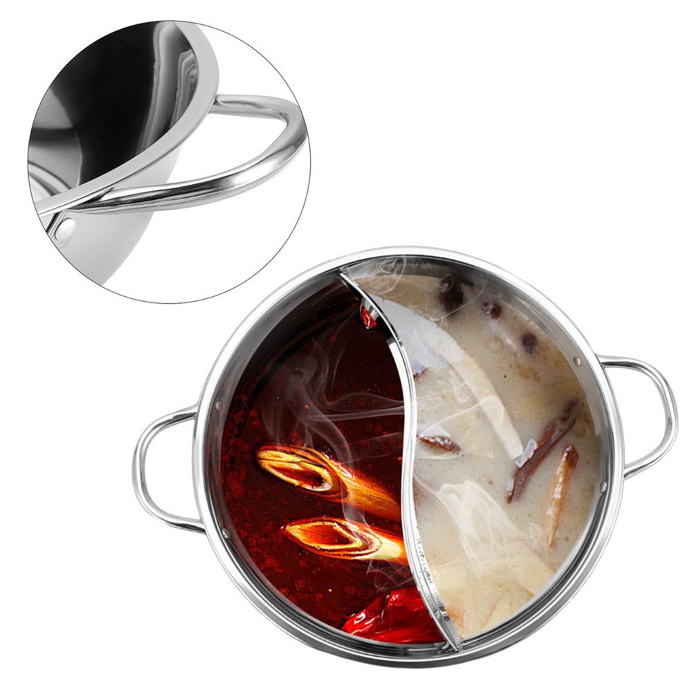 Hot Pot Twin Divided Stainless Steel Pan | Stornfield