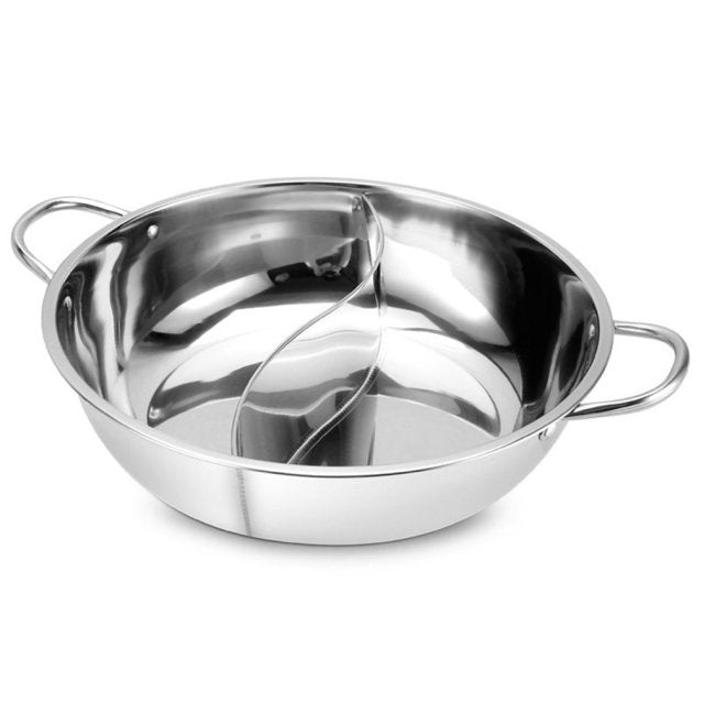Hot Pot Twin Divided Stainless Steel Pan | Stornfield