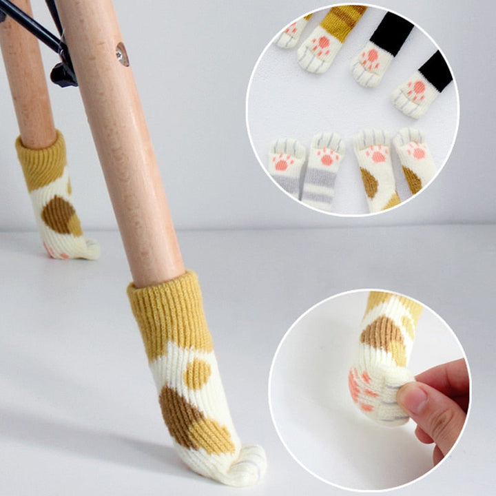 4Pcs Non-Slip Cat Paw Furniture Leg Covers | Stornfield