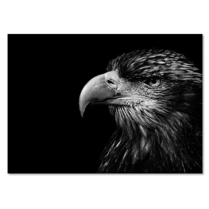 Stornfield | Wild Animals Africa Wildlife Black White - Canvas Wall Decor Painting