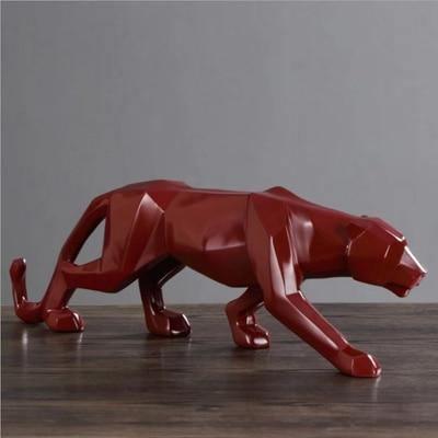 Stornfield | PantheraGeo Geometric Sculpture | Modern Panther Figure | Elegant Home & Office Decor