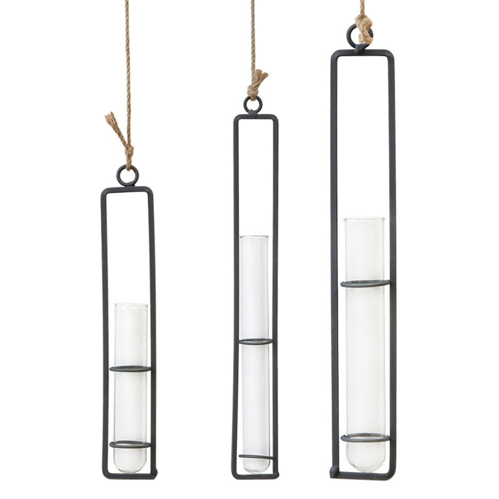 Iron Transparent Wall Hanging Flower Pot | Stornfield