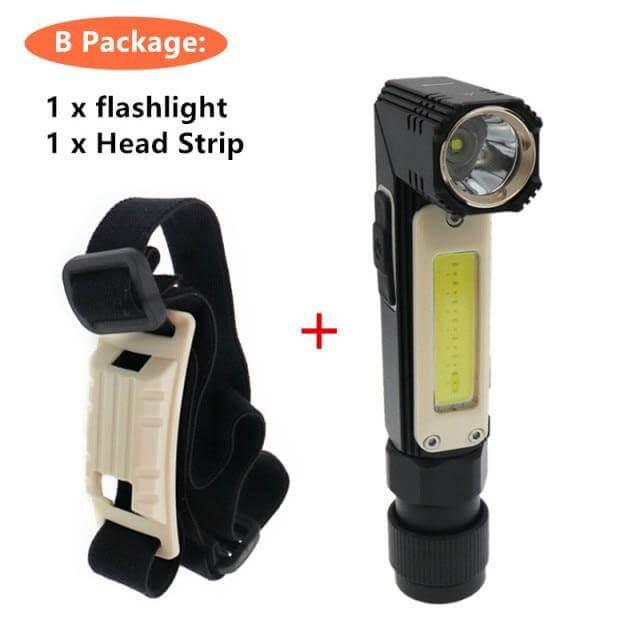 Rechargeable Magnetic Adjustable Camping Flashlight | Stornfield