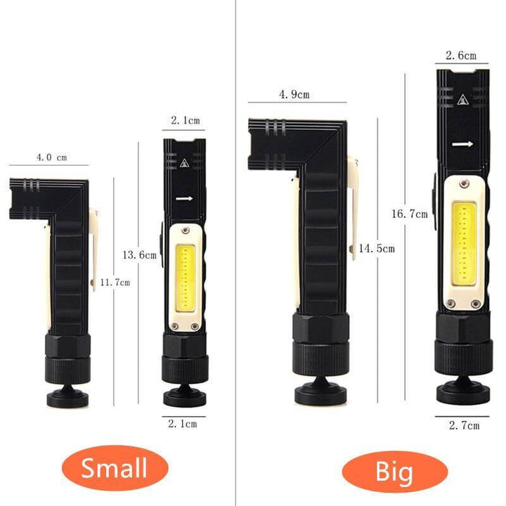 Rechargeable Magnetic Adjustable Camping Flashlight | Stornfield