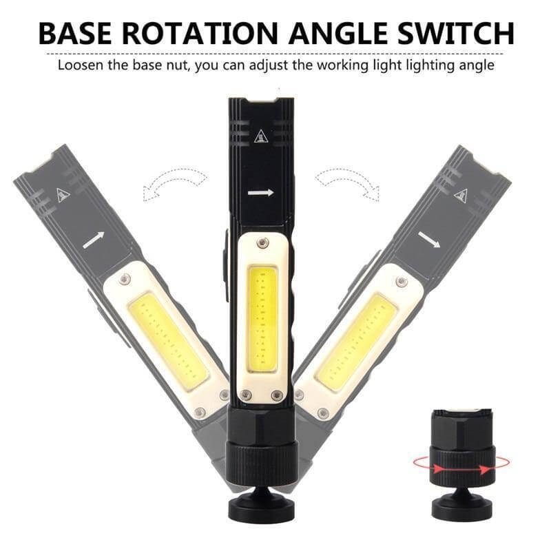 Rechargeable Magnetic Adjustable Camping Flashlight | Stornfield