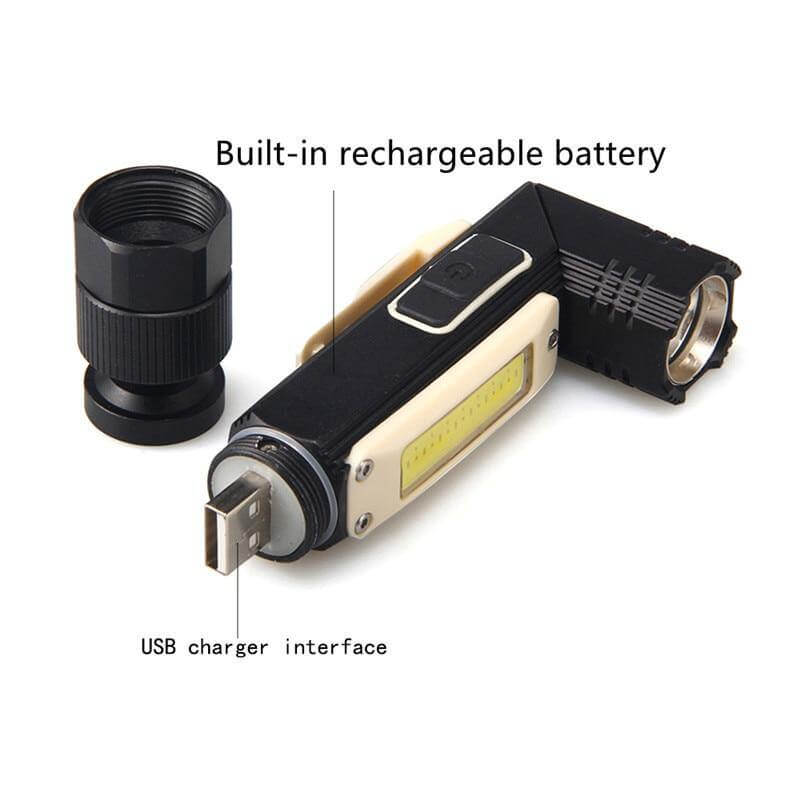 Rechargeable Magnetic Adjustable Camping Flashlight | Stornfield
