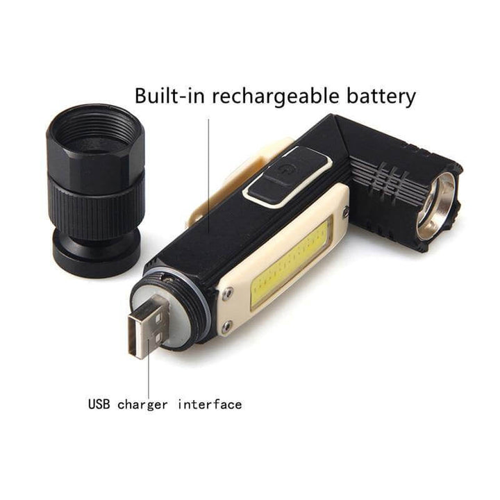 Rechargeable Magnetic Adjustable Camping Flashlight | Stornfield