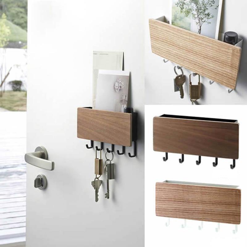 Stornfield | KeyOrganize Wooden Wall Key Holder | Multifunctional & Stylish | Wall Decor & Storage