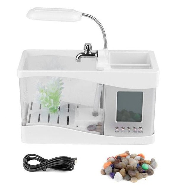 LCD Clock Mini Fish Tank Aquarium | Stornfield