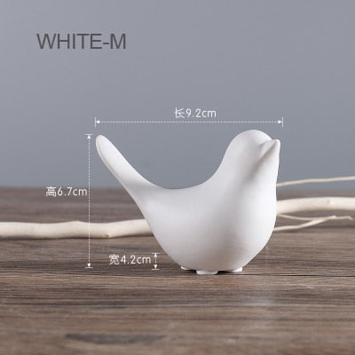 Nordic Creative Ceramic Bird Figurines | Stornfield