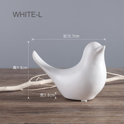 Nordic Creative Ceramic Bird Figurines | Stornfield