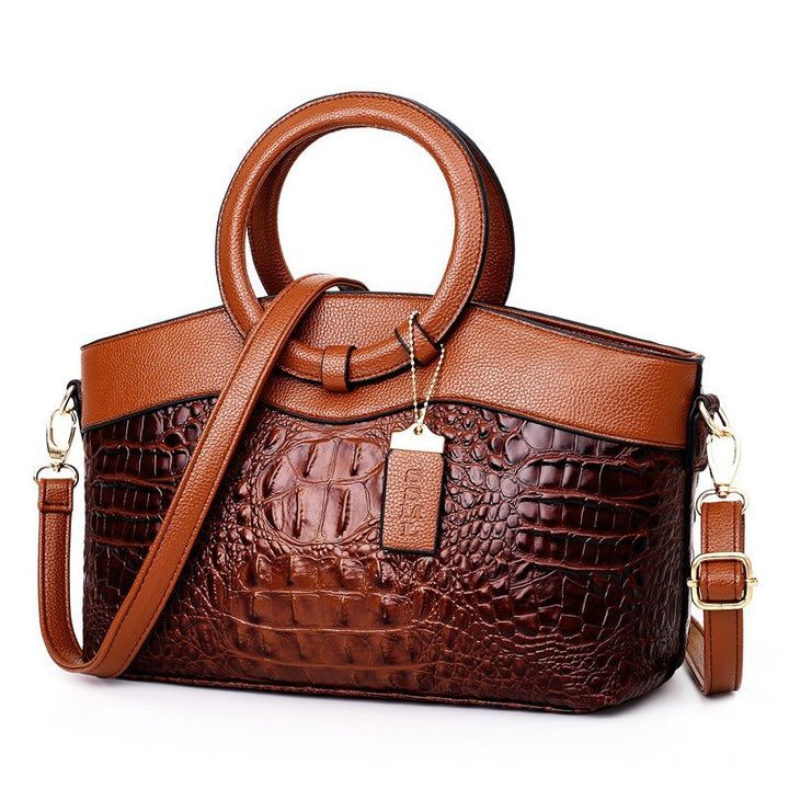 Stornfield | Crocodile Leather Bag – with hand-finished details