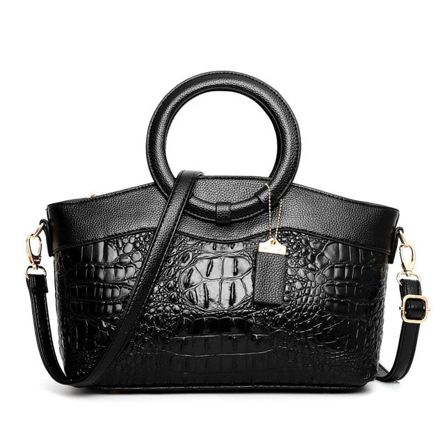 Stornfield | Crocodile Leather Bag – with hand-finished details