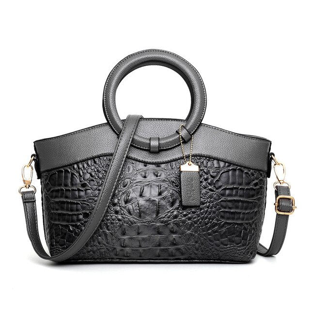 Stornfield | Crocodile Leather Bag – with hand-finished details