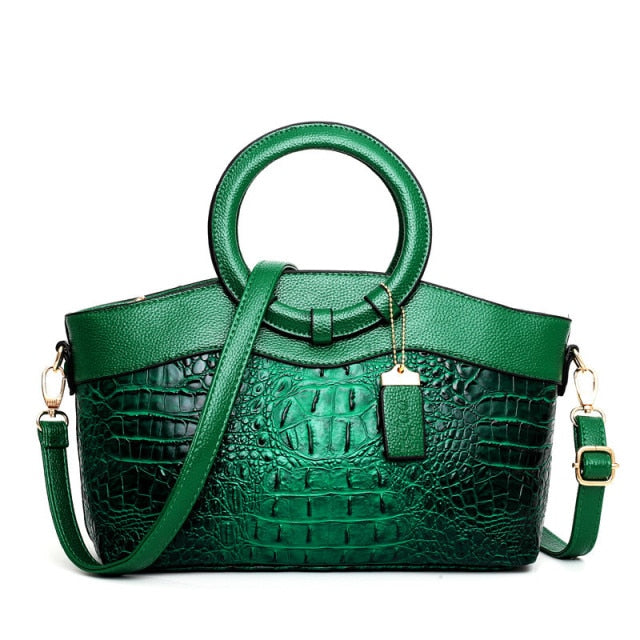 Stornfield | Crocodile Leather Bag – with hand-finished details
