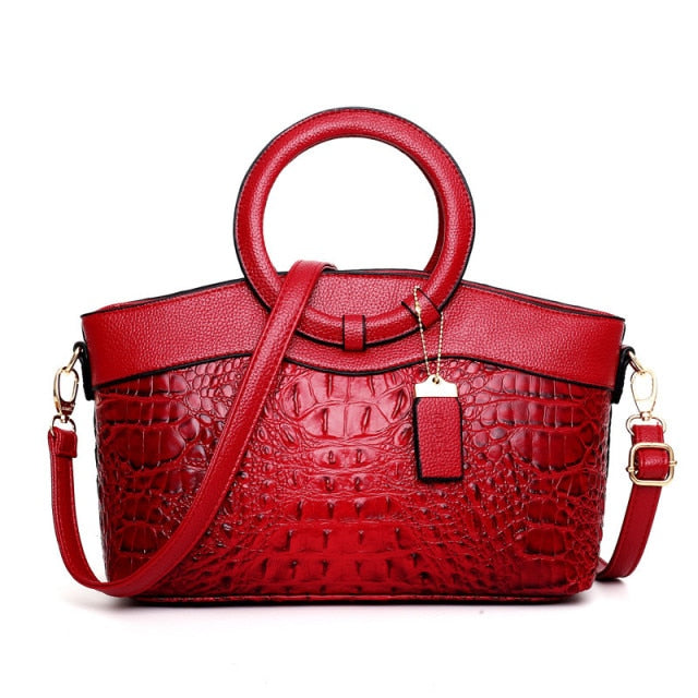 Stornfield | Crocodile Leather Bag – with hand-finished details