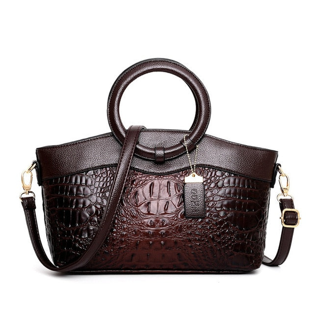Stornfield | Crocodile Leather Bag – with hand-finished details