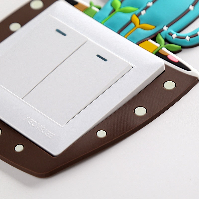 Luminous Cactus Socket Cover Sticker | Stornfield