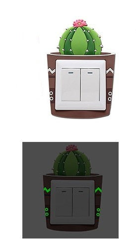 Luminous Cactus Socket Cover Sticker | Stornfield
