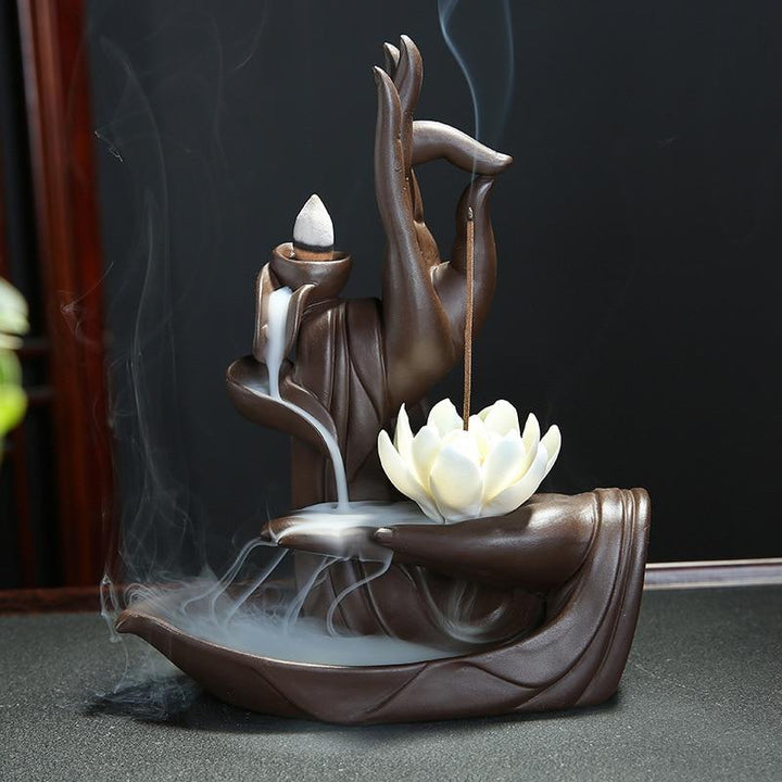Buddha Hand Backflow Incense Burner | Stornfield
