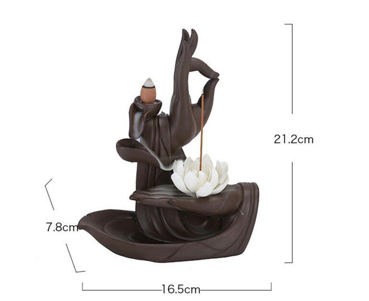 Buddha Hand Backflow Incense Burner | Stornfield