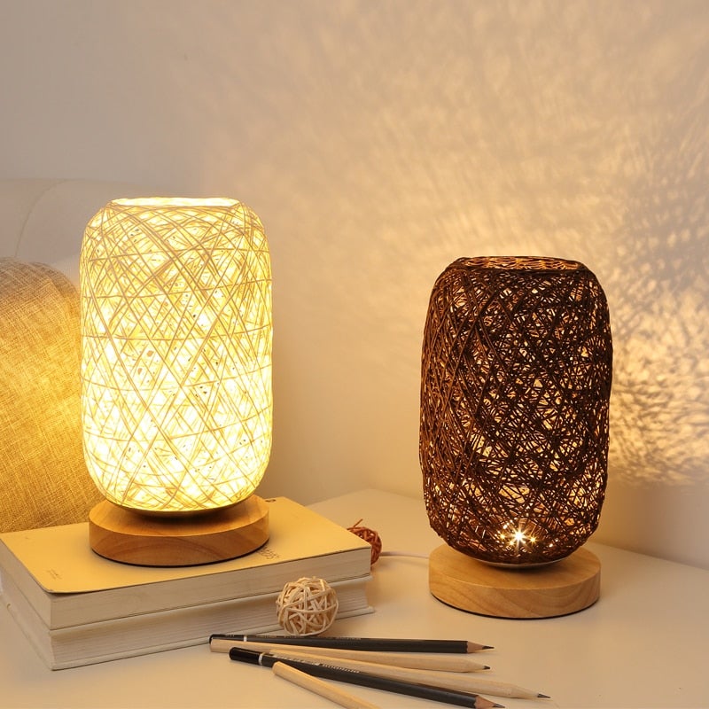 Stornfield | Rattan Wood Table Lamp