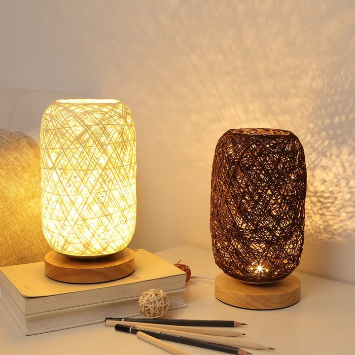 Stornfield | Rattan Wood Table Lamp