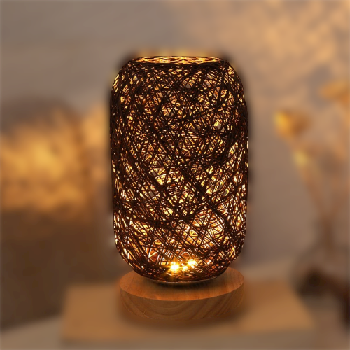 Stornfield | Rattan Wood Table Lamp
