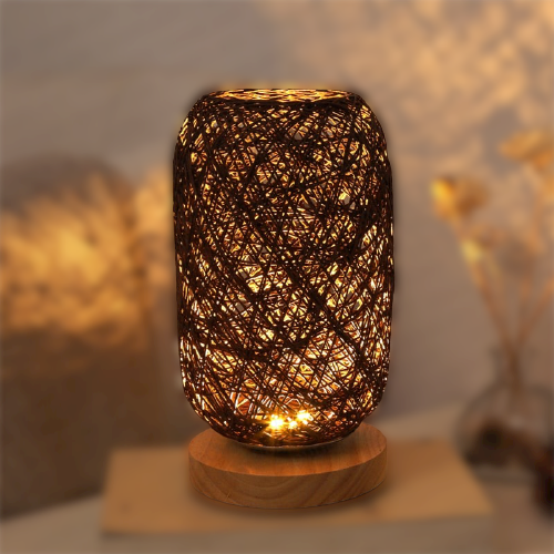Stornfield | Rattan Wood Table Lamp