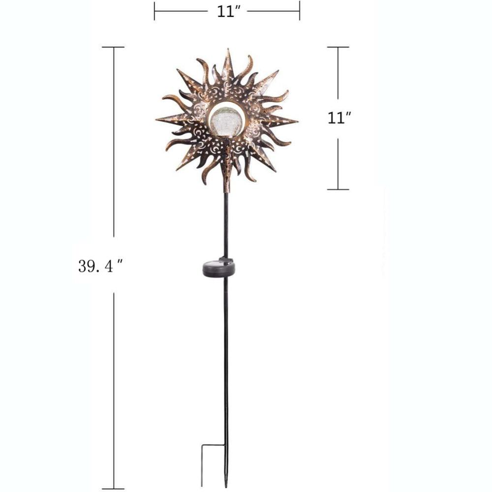 Stornfield | IgnisLuxe Lampe de Jardin LED avec Aspect Flamme Artificielle | Alimentée par Solaire | Éclairage d'Ambiance d'Extérieur | Décor pour Jardin et Terrasse