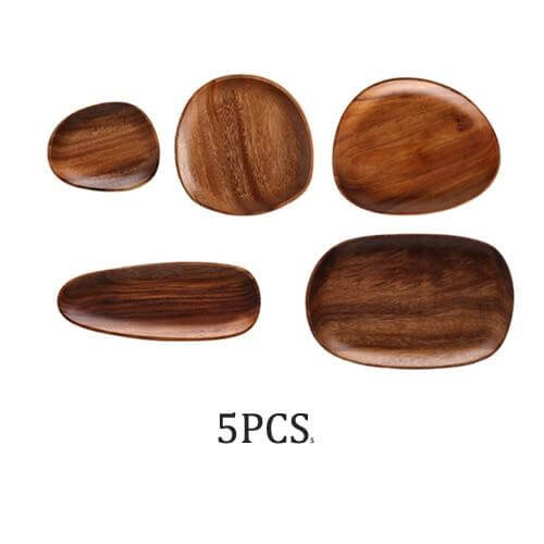 Irregular Natural Wood Plates | Stornfield