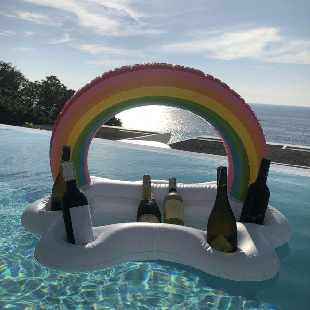 Rainbow Cloud Inflatable Cup Holder Party Bucket | Stornfield