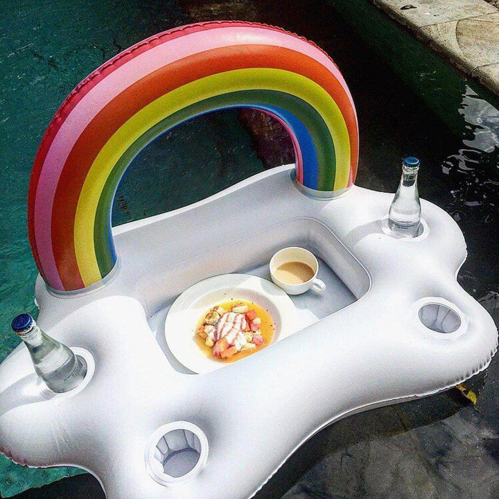 Rainbow Cloud Inflatable Cup Holder Party Bucket | Stornfield