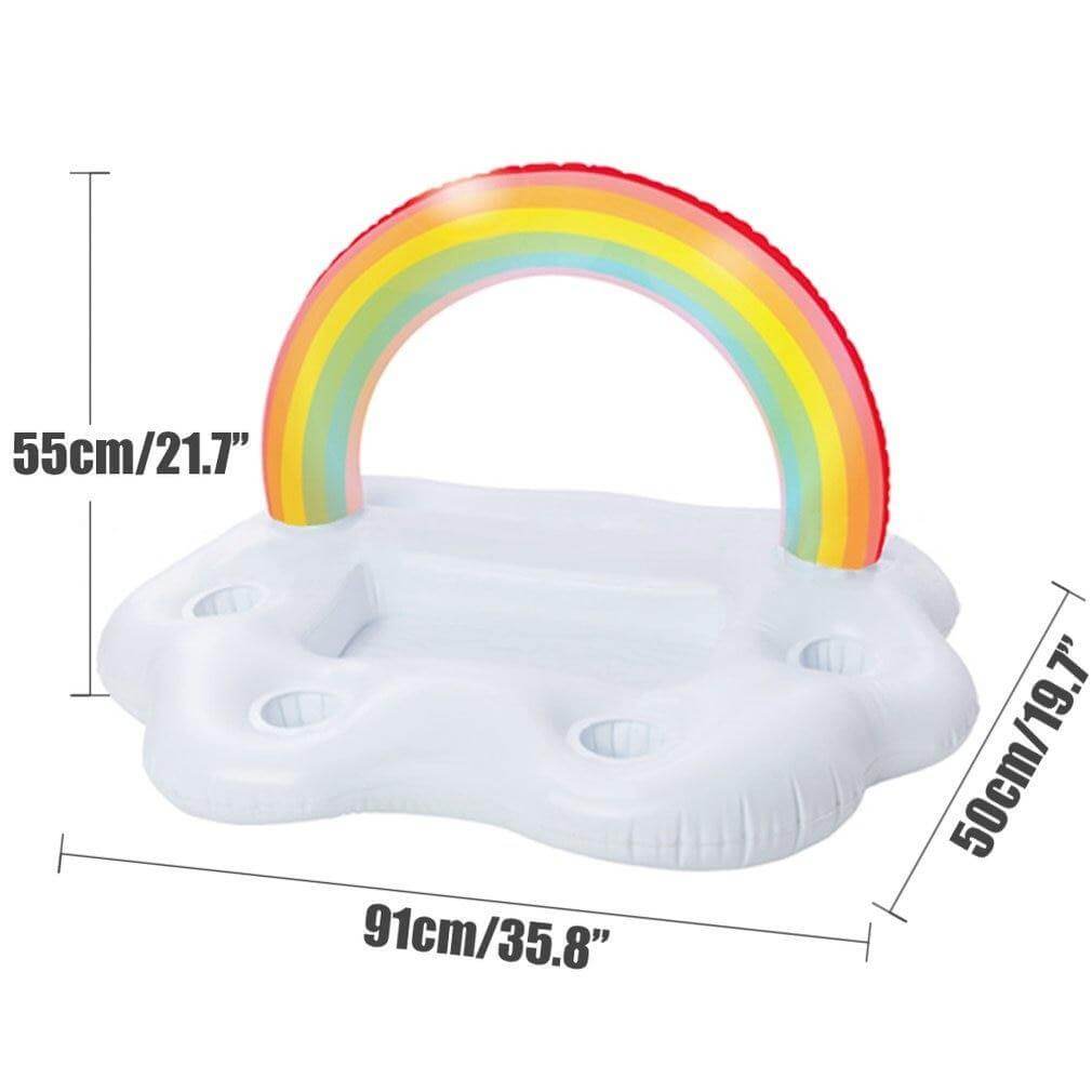 Rainbow Cloud Inflatable Cup Holder Party Bucket | Stornfield