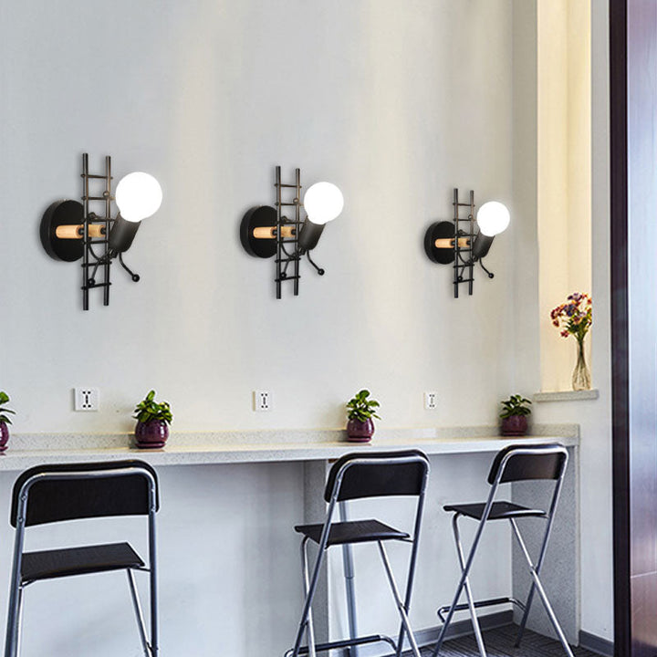 Mini Man Robot Art Wall Lamp | Stonrfield
