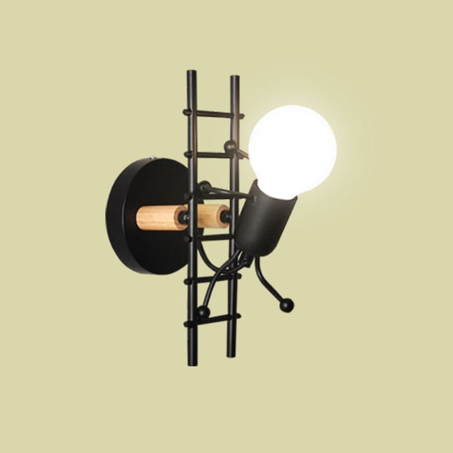 Mini Man Robot Art Wall Lamp | Stonrfield